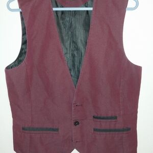 G by Guess Maroon Vest with Black Details